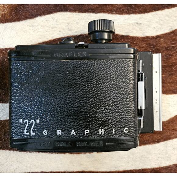 Graflex Graphic 22 12 Exposure 120 Roll Film Holder Back for 4x5